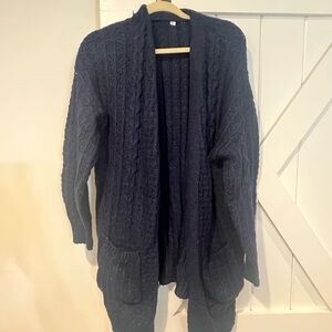 Time and Tru Dark Blue Women's Cardigan